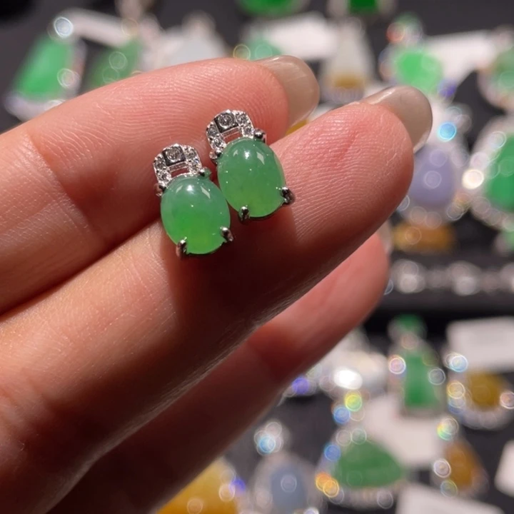 翡翠银S925镶嵌颈饰