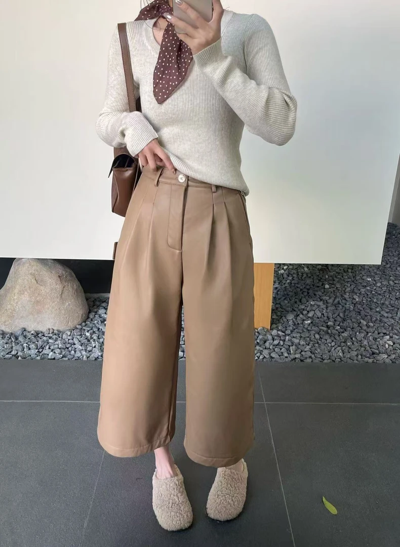 【自助】八分裤内里加绒