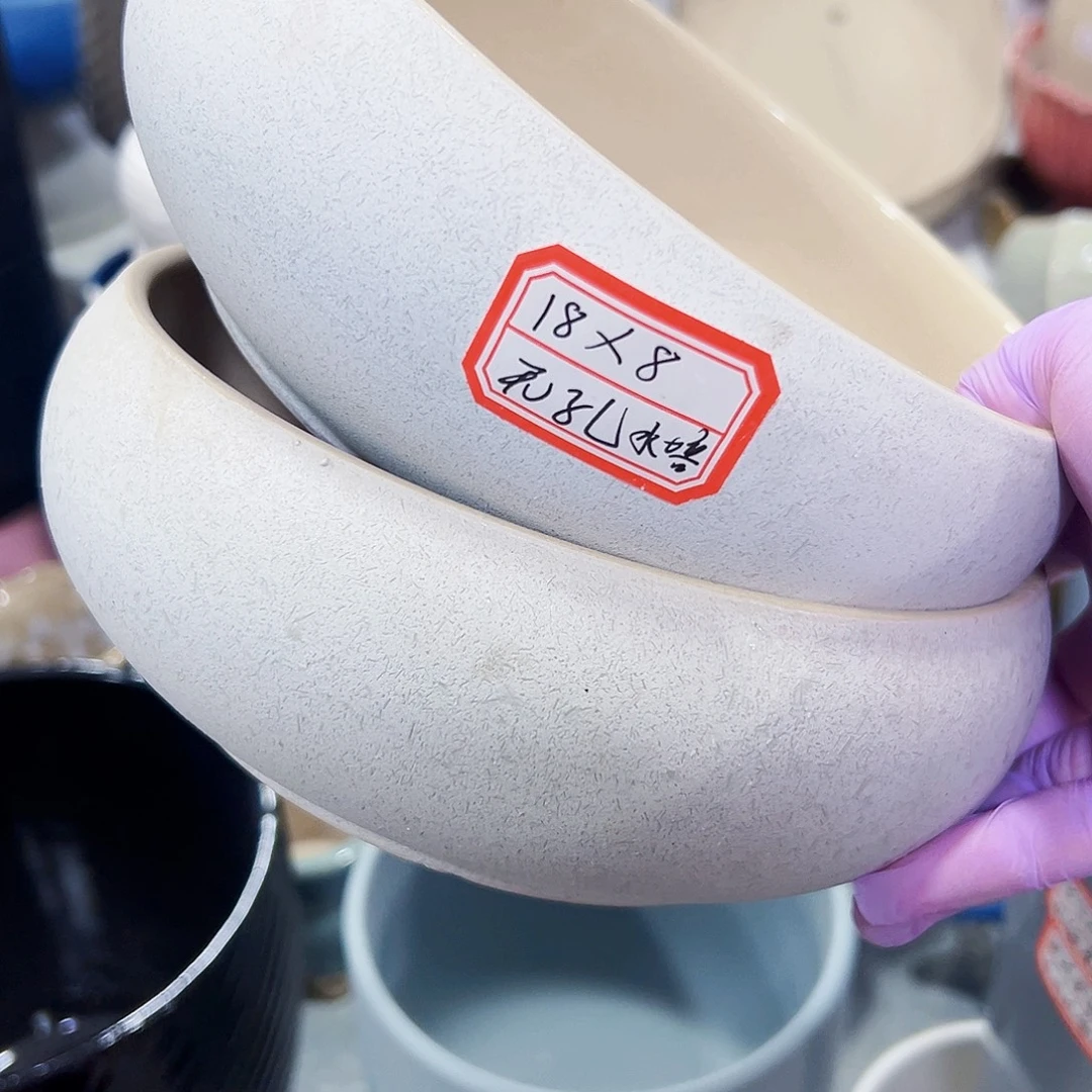 无孔外贸尾单陶瓷花盆凑单10米包邮