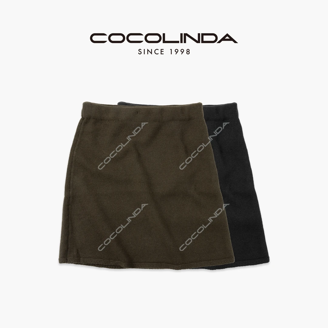 COCOLINDA| miu风绵羊毛赫本风5针单面平纹复古半身裙Q5433