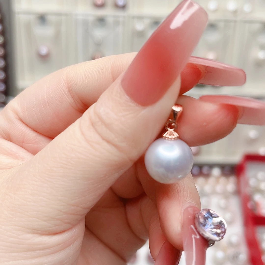 合金淡水珍珠吊坠(不含链)