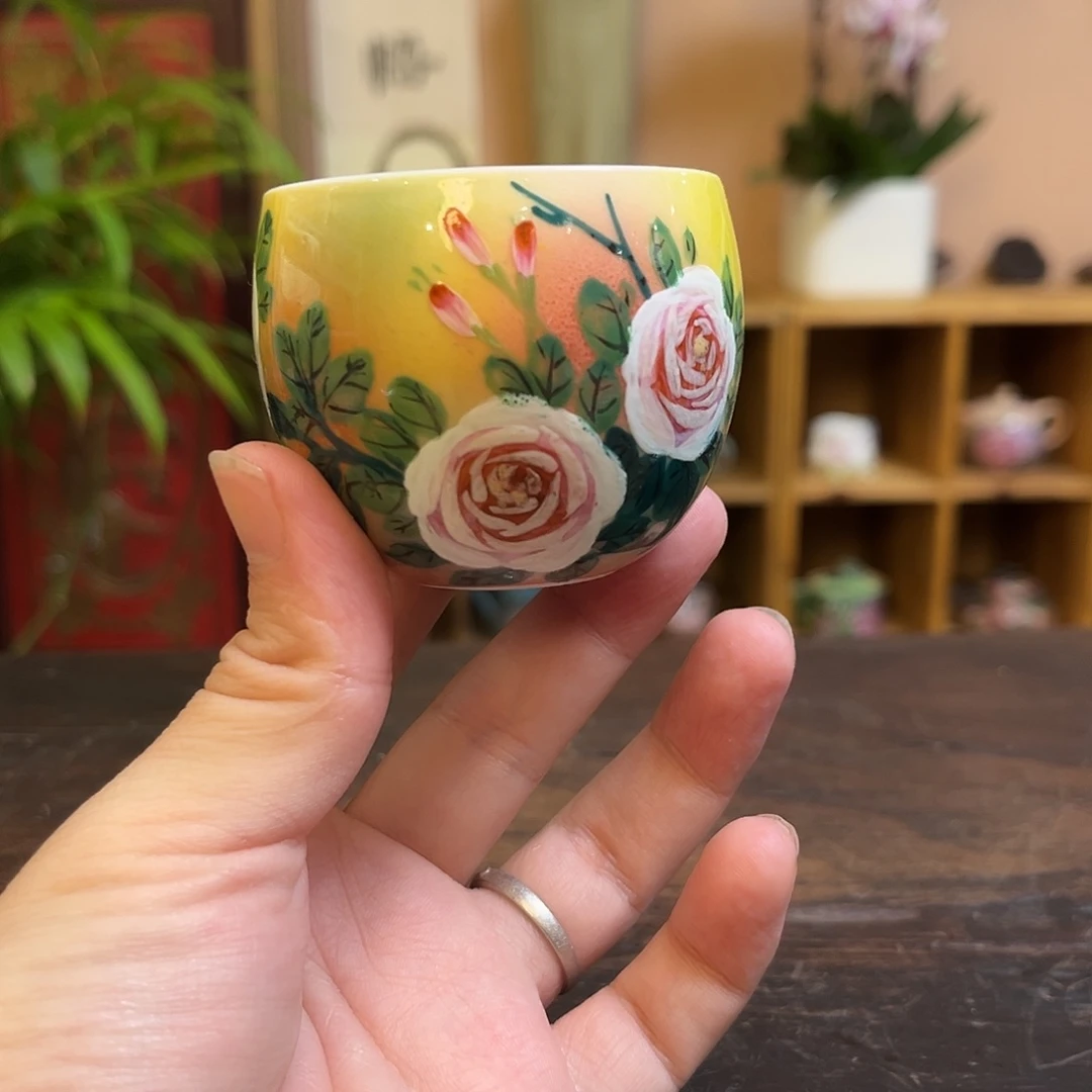 柴烧手工手绘陶瓷