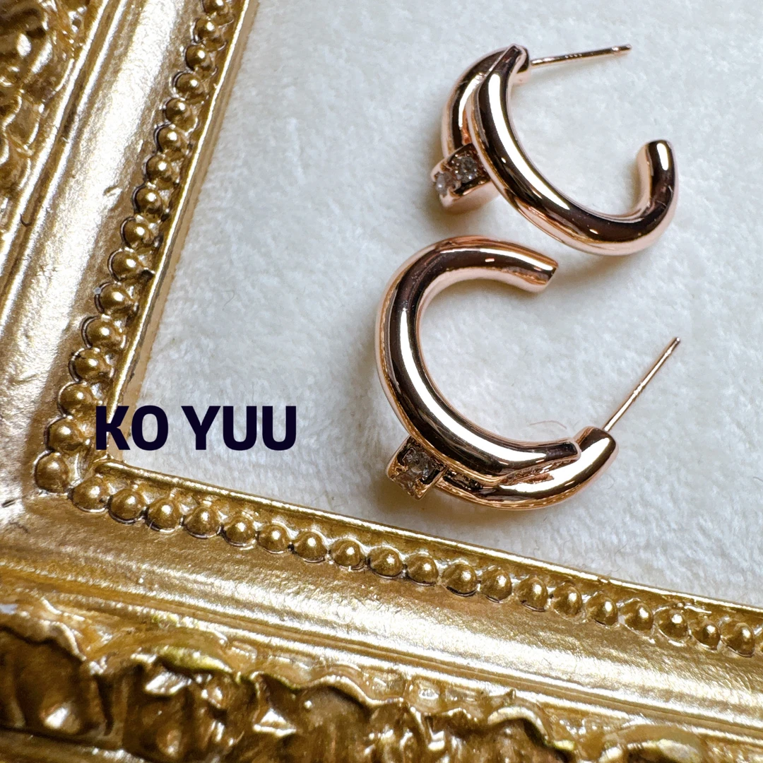 铜合金锆石耳饰 【雨桐高奢饰品】耳环CC00136