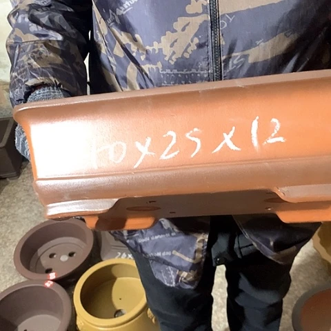 紫砂花盆手工制作