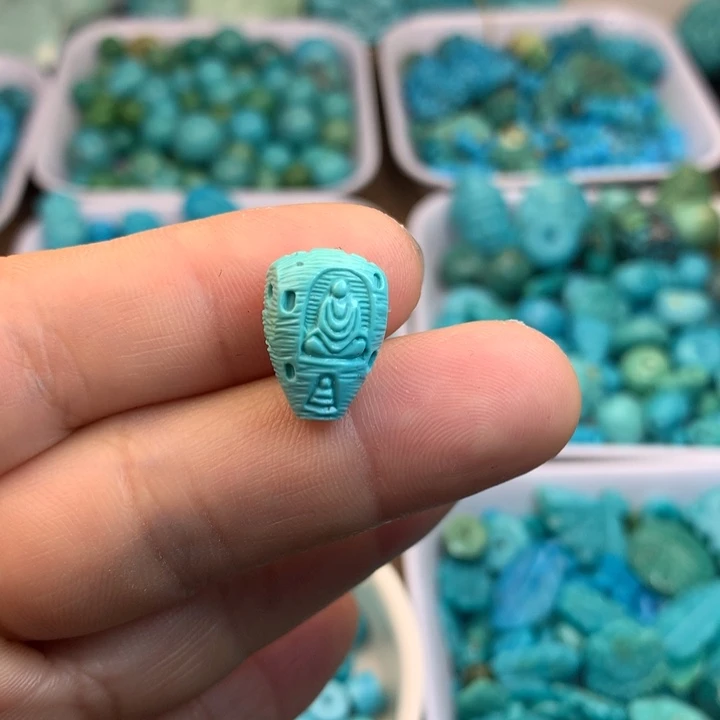 绿松石未镶嵌吊坠(不含链)