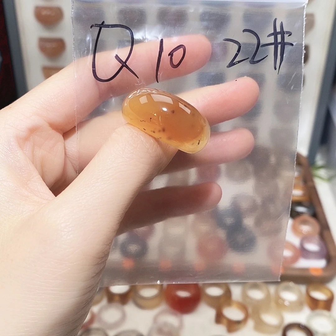 玛瑙/玉髓未镶嵌戒指港22码包容不退换