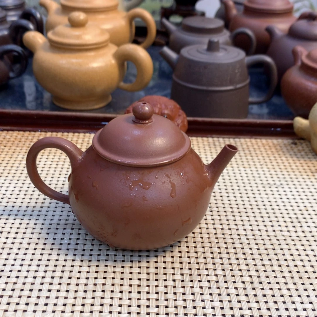 茶壶紫砂宜兴原矿紫泥120cc