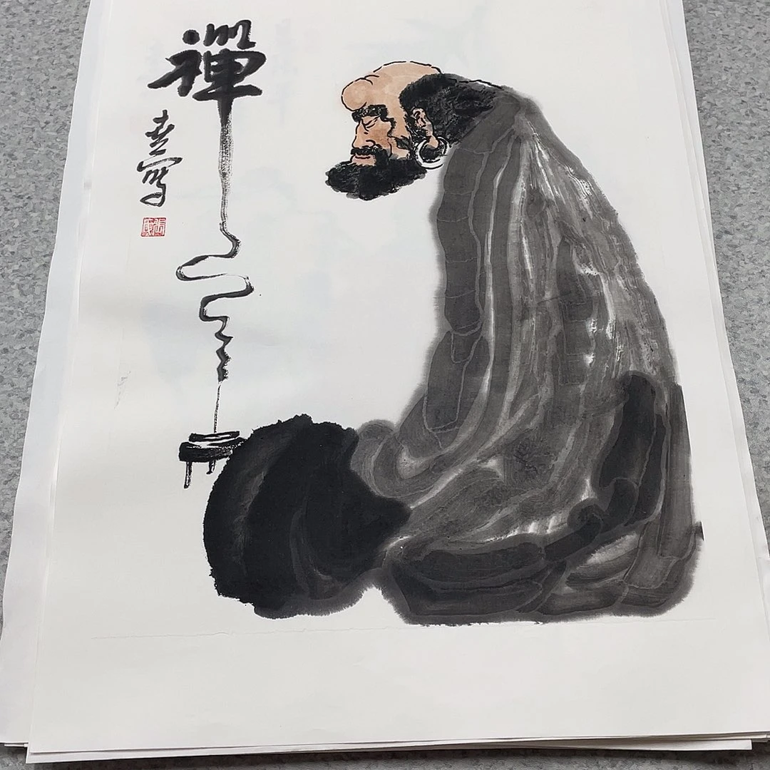 国画1.4平尺国画作品