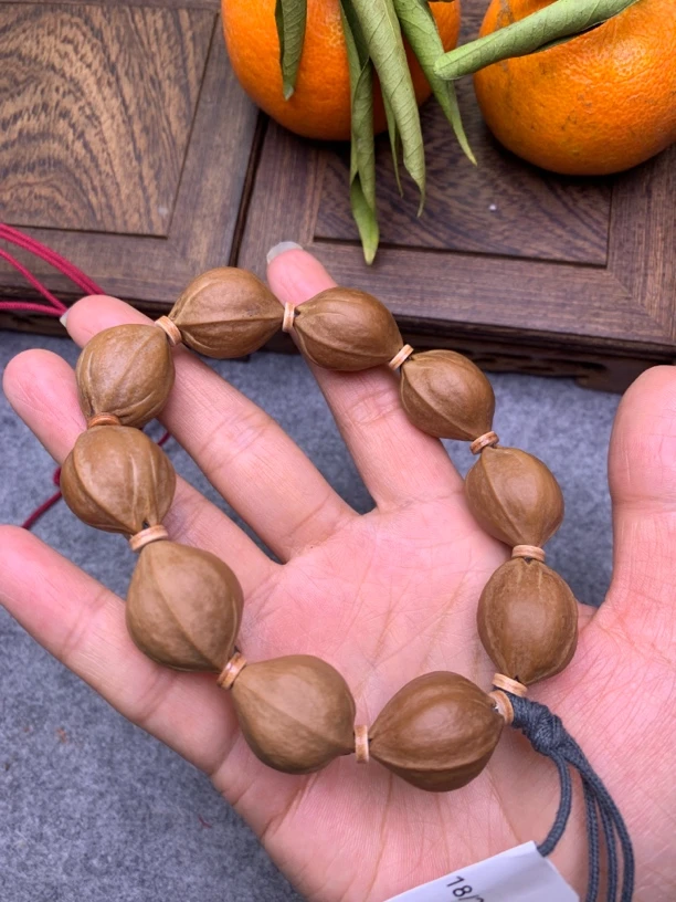 梅林铁核原生态18*24三花鲨鱼背梅林铁核素串橄榄核素串