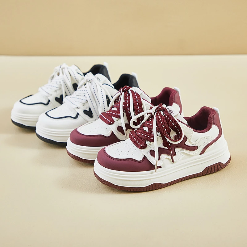 2025春季小白鞋新款韩版ins女学生厚底增高运动板鞋休闲鞋小众