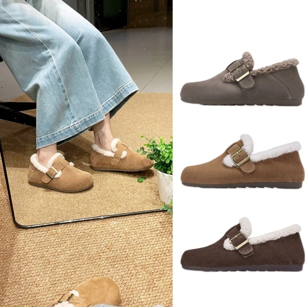 热风商场女鞋低帮单鞋勃肯鞋秋冬保暖【年终大促】新款H15W25401