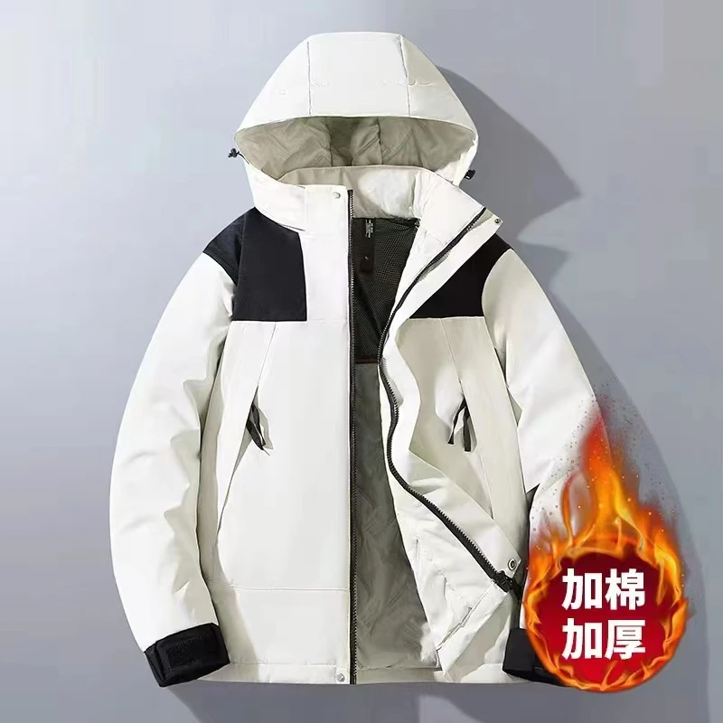 【发货快】北家同款情侣石墨烯户外冲锋衣加厚防风保暖棉服K1998