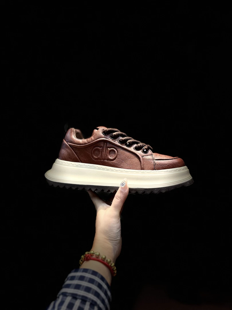 鞋不剩挣606-59男士耐磨运动增高时尚休闲鞋ins男鞋百搭透气低帮