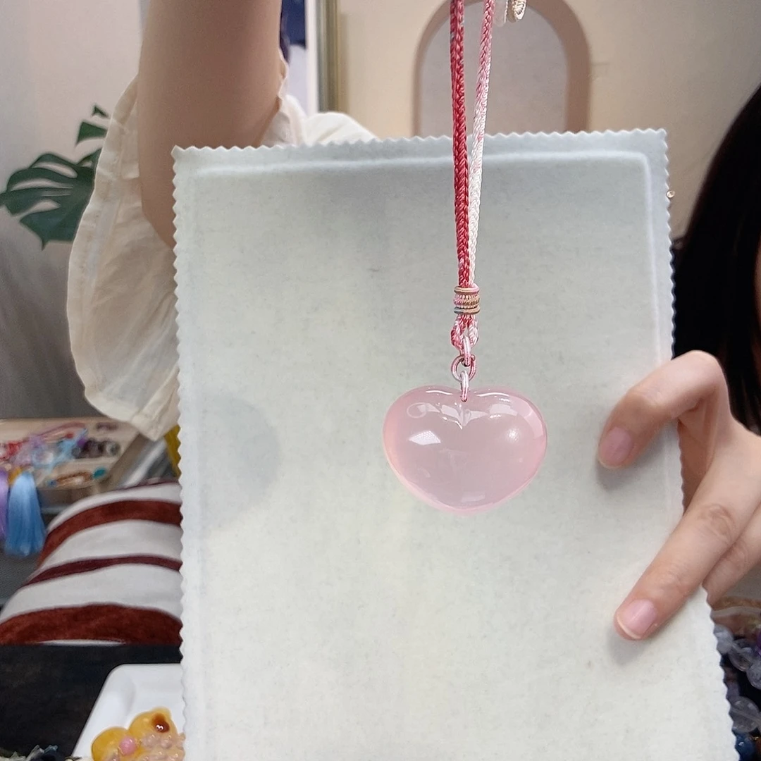 未镶嵌颈饰芙蓉石冰菊粉星光粉爱心