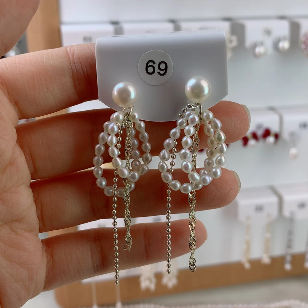 未镶嵌耳饰淡水珍珠