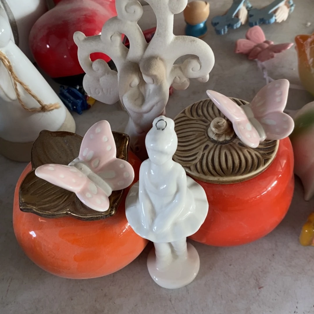 摆件红***?瑕疵摆件，满