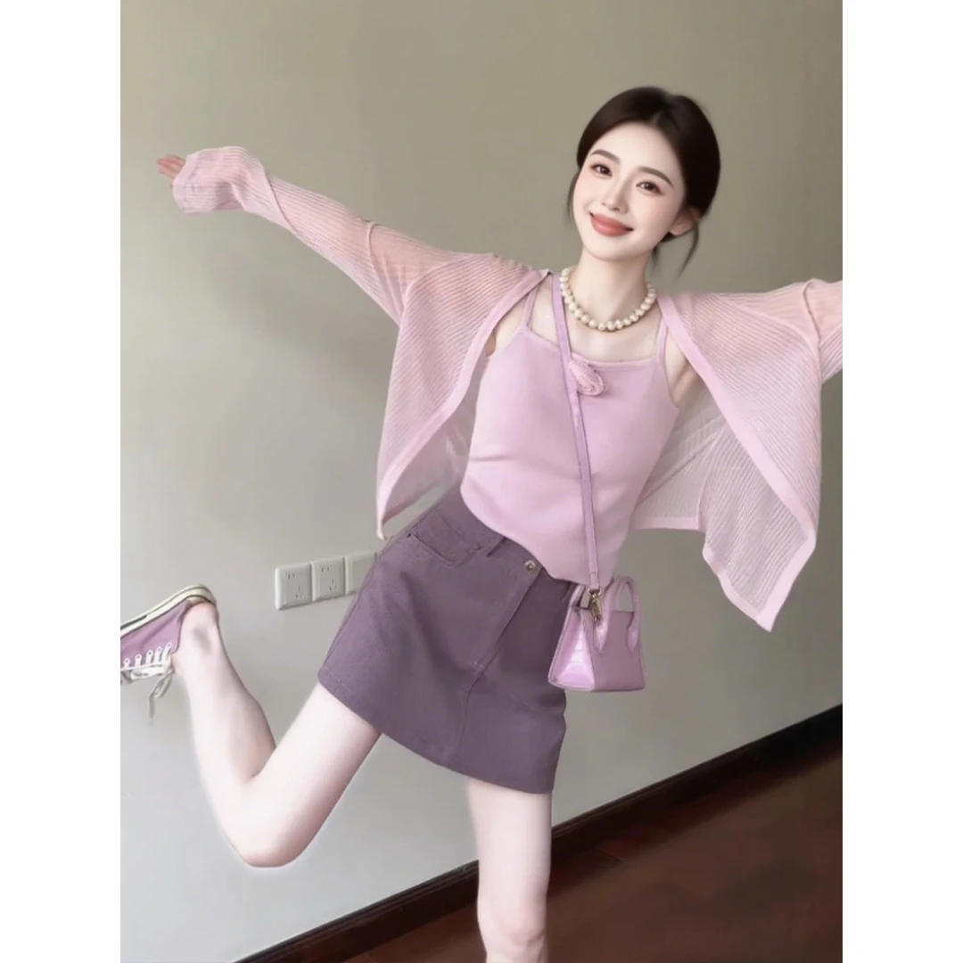 气质ootd一整套穿搭巨好看套装女2025早秋季淡人高知穿搭连衣裙子