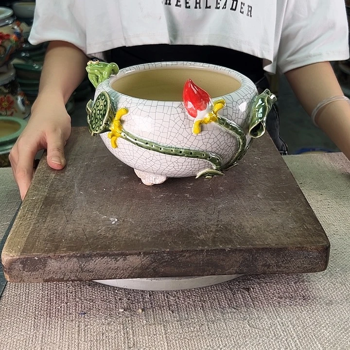 泳坤堂石湾盆陶瓷
