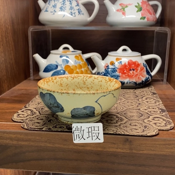 釉下老陶泥手工绘制