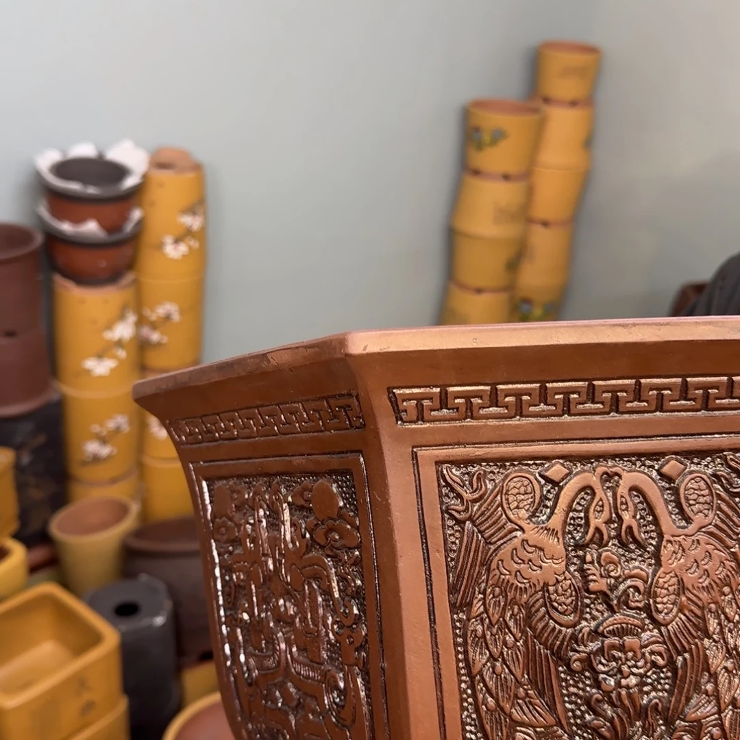 紫砂花盆口径26.22口径