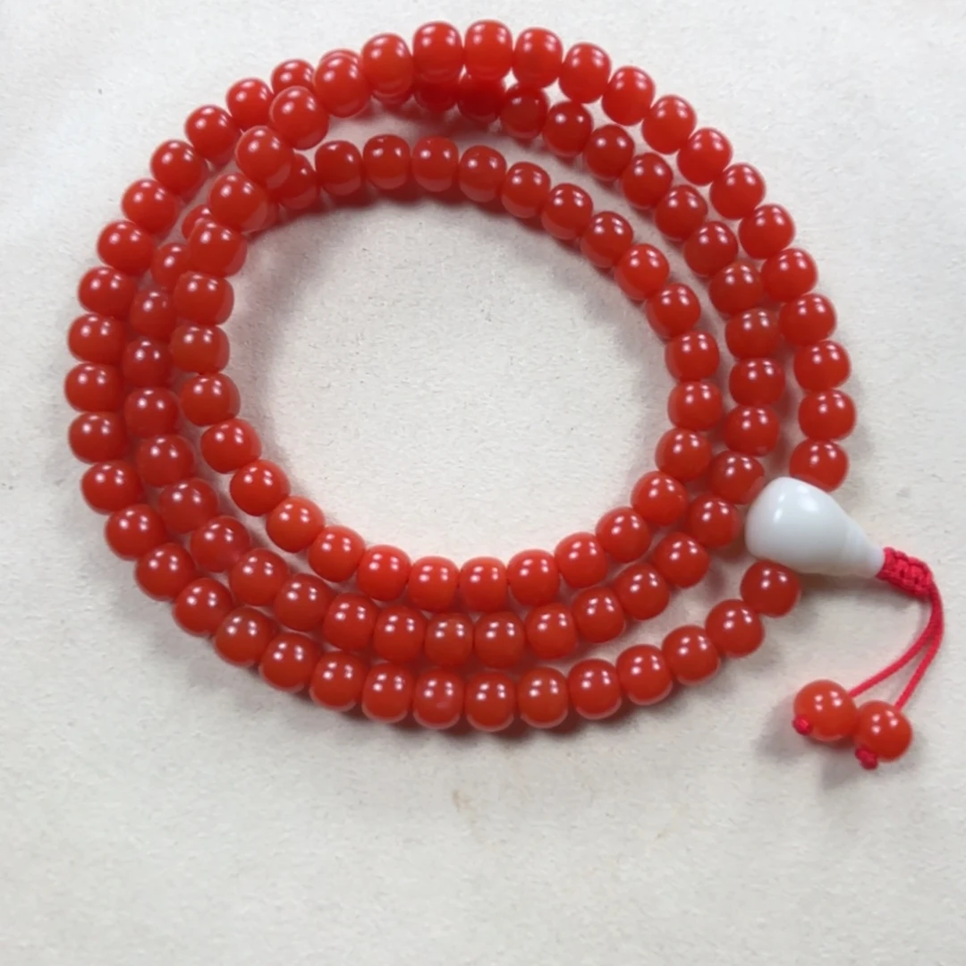 未镶嵌7➕多圈老型南红玛瑙