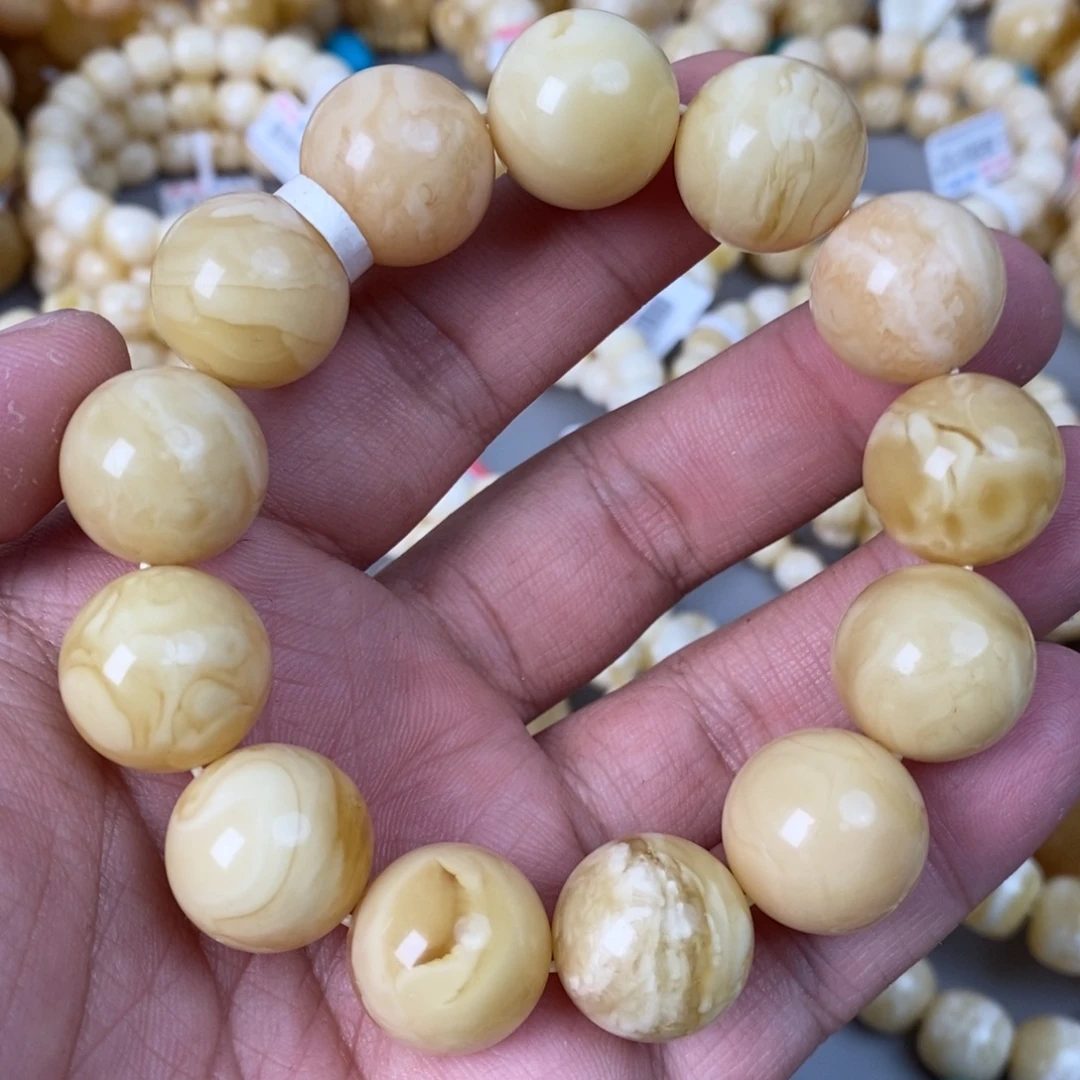 蜜蜡未镶嵌珠宝奇石18mm  43.4g