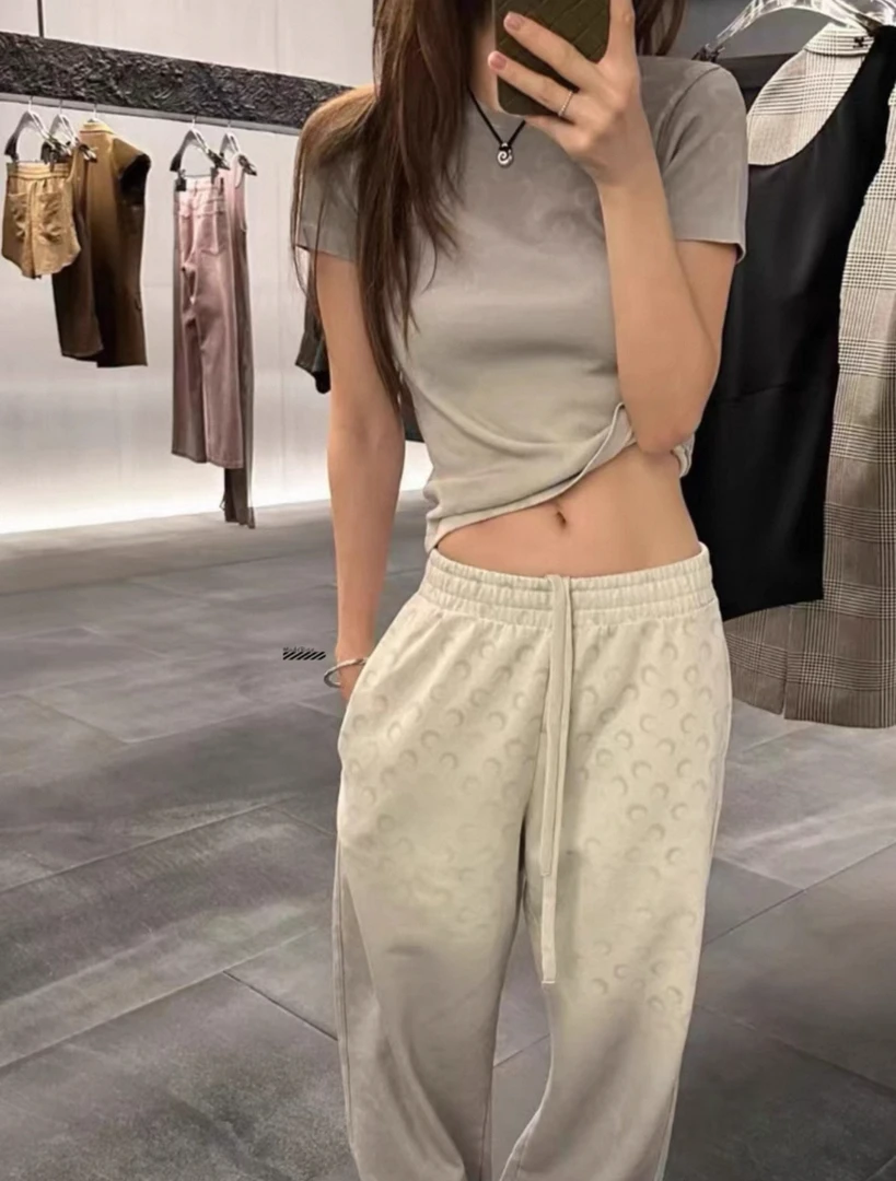 BBCUTE/ 月亮满印 定制面料 短袖T恤