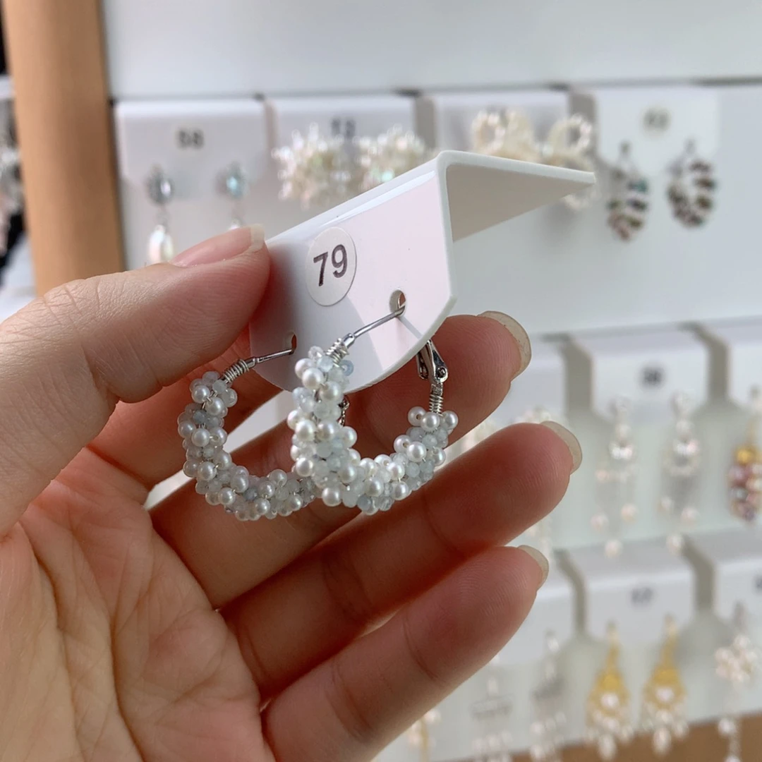 未镶嵌耳饰淡水珍珠