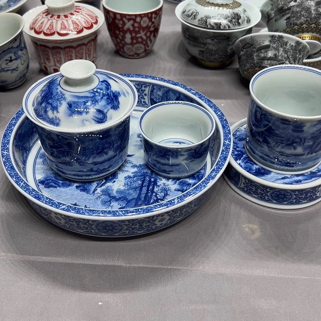瓷片品**7景德镇高端瓷器茶具半手