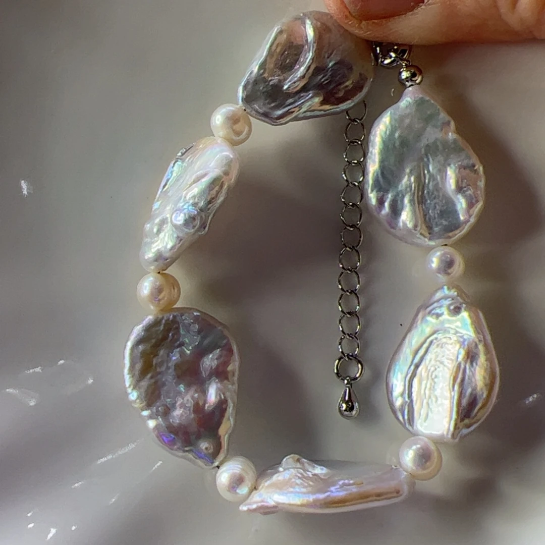 手绳合金淡水珍珠