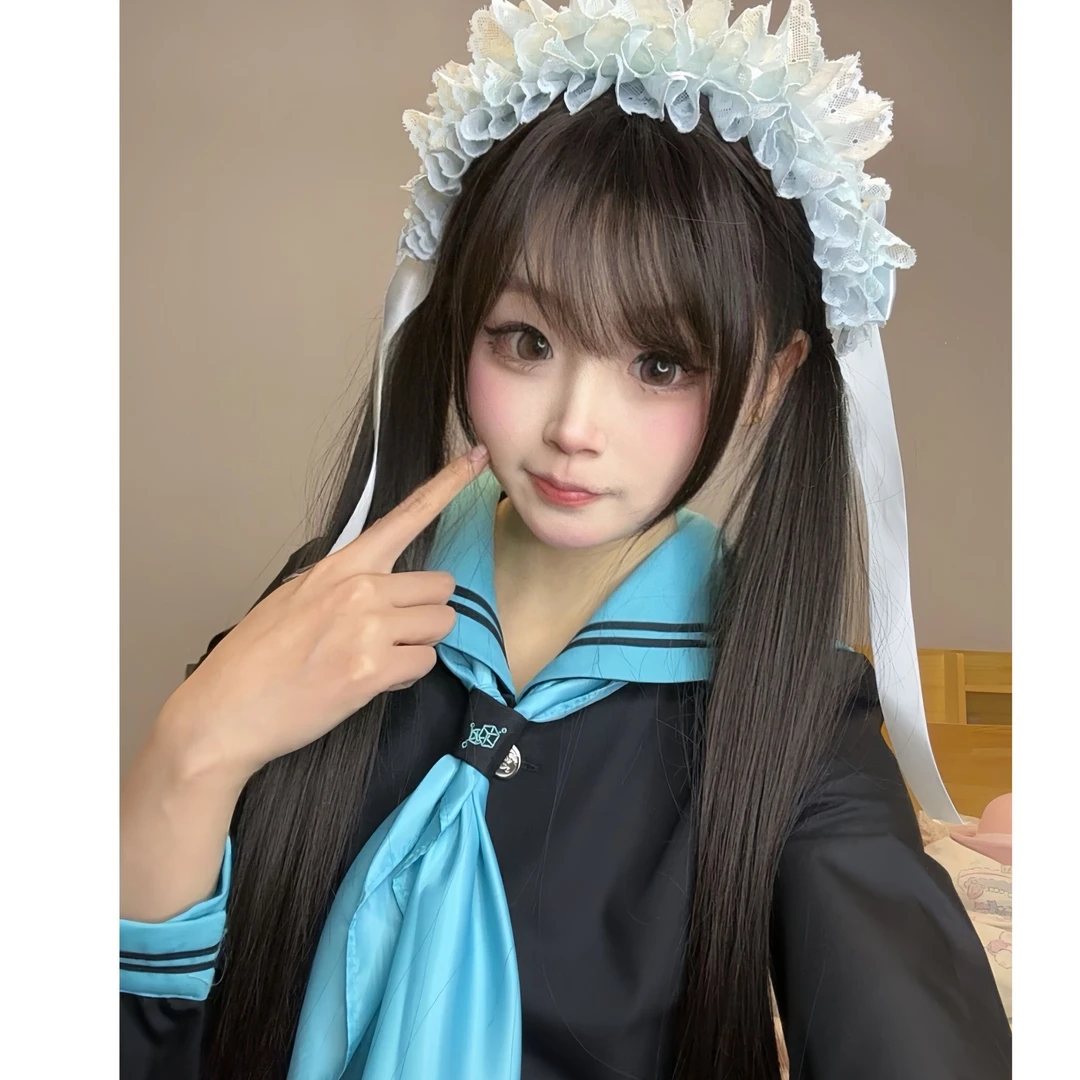 【如意猫猫专属】水舞沙假发女富江日常自然漫画刘海一体式整顶假发