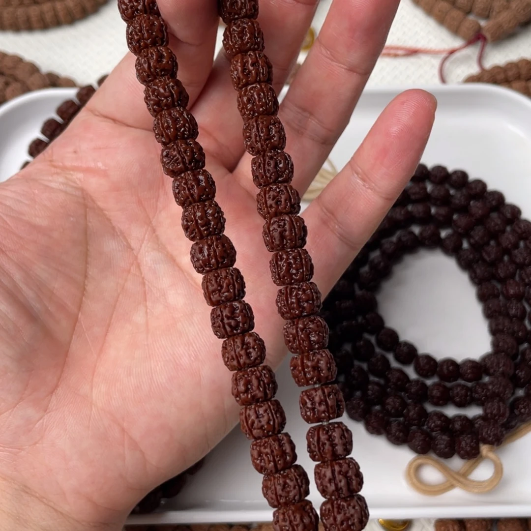 手串金刚菩提藏切细纹盘龙手持尺寸4选1