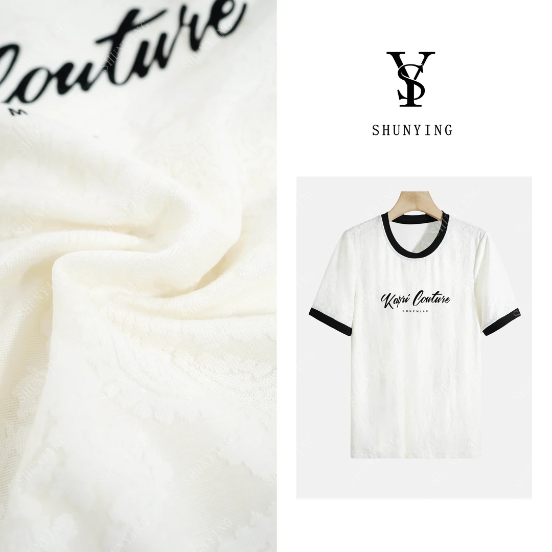 【仟娜】洋气显白~百搭气质撞色简约圆领字母T恤SY72T3078