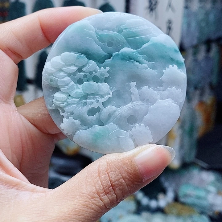 翡翠未镶嵌颈饰翡翠