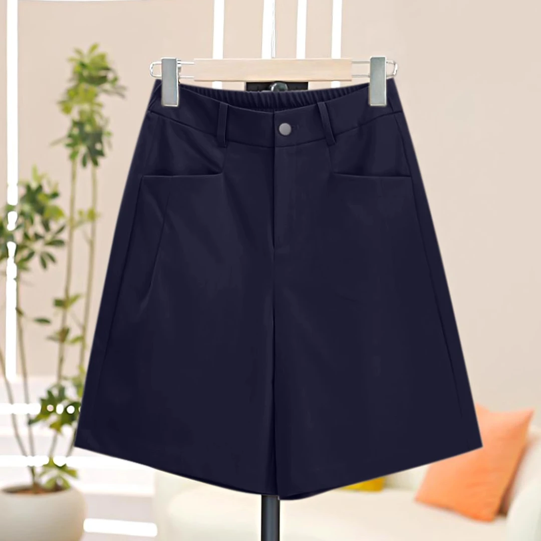 西装五分裤女夏薄款外穿宽松阔腿a字裤2025新款宽松中裤夏季短裤