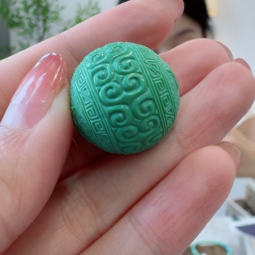 l***度未镶嵌绿松石珠宝奇石