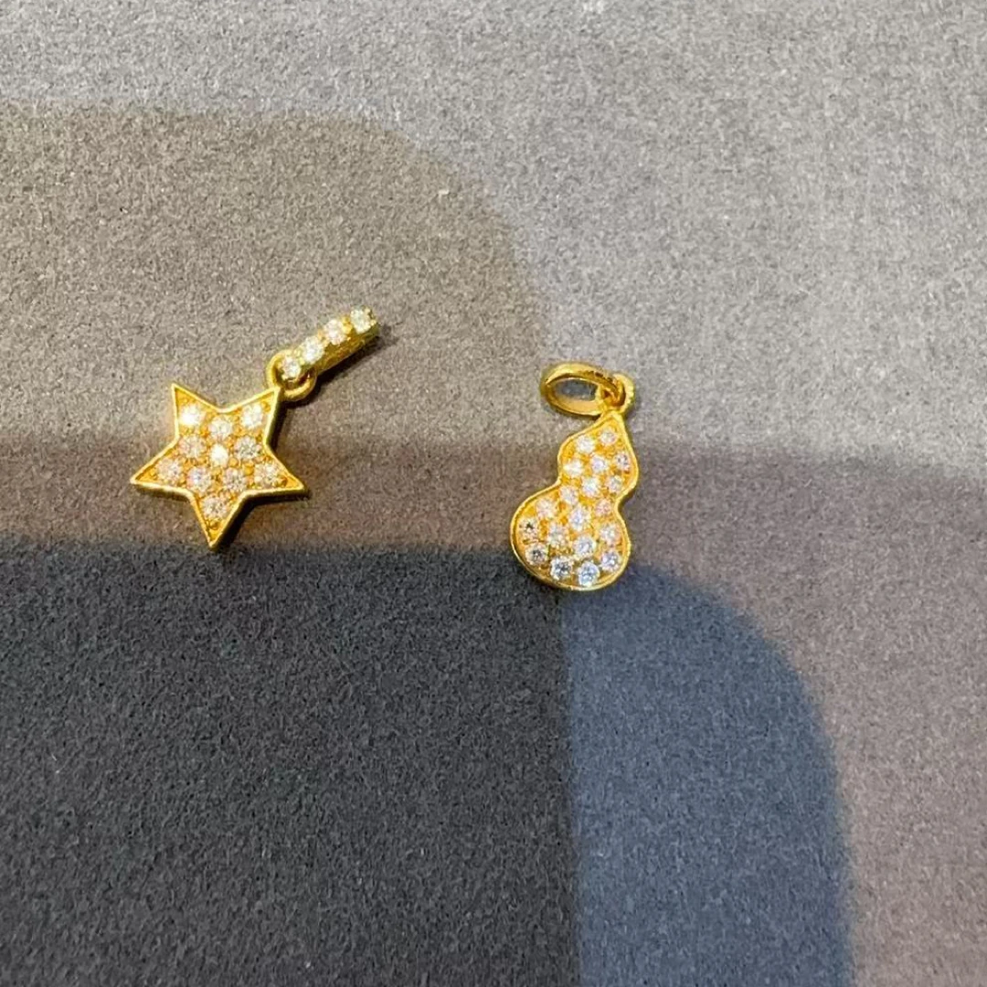 足金精品工艺吊坠