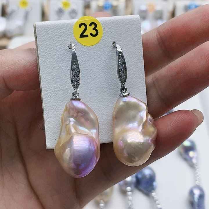 戒指银S925镶嵌淡水珍珠高**好