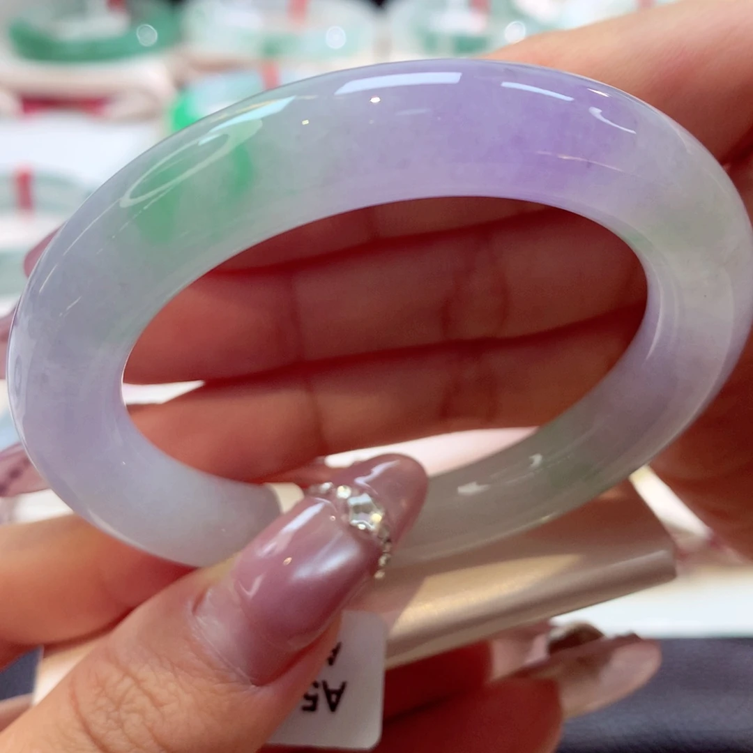 未镶嵌手镯翡翠圆条4号66