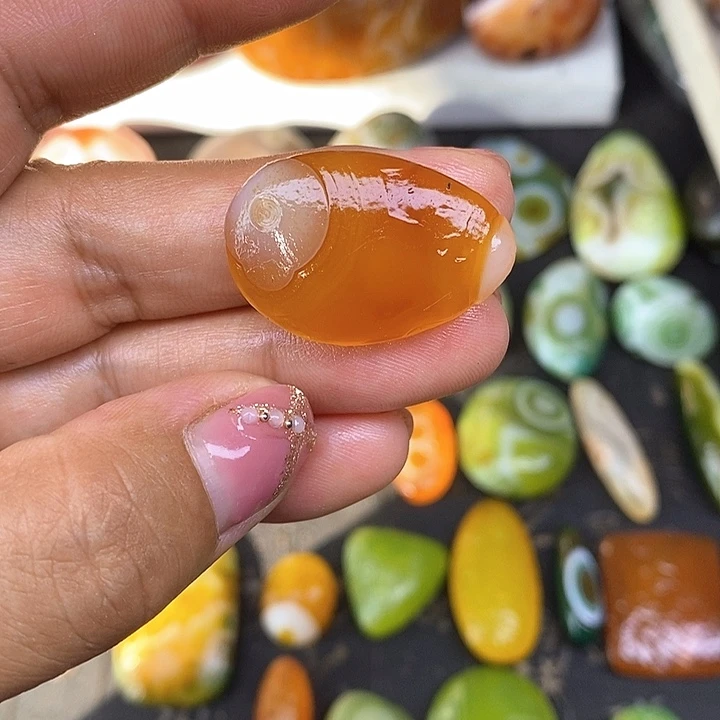 饰品无孔奇石双眼