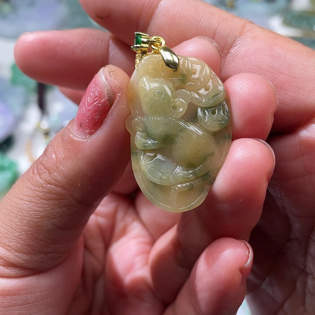 颈饰未镶嵌翡翠翡玉缘翡翠