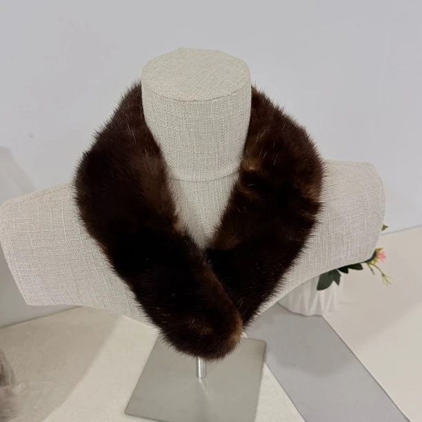 【六六中古】孤品复古貂毛毛领ay1825长82