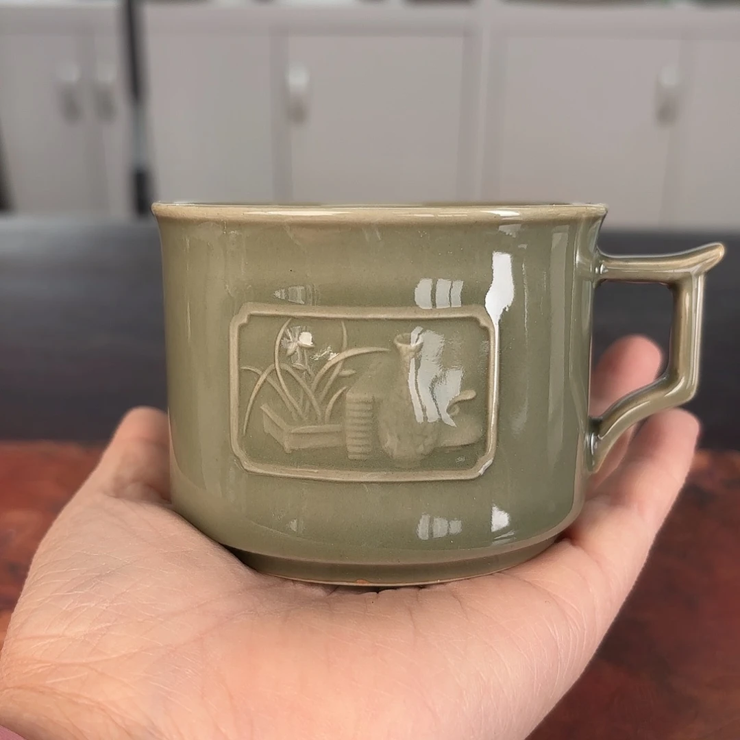 龙泉云间青瓷小米茶器