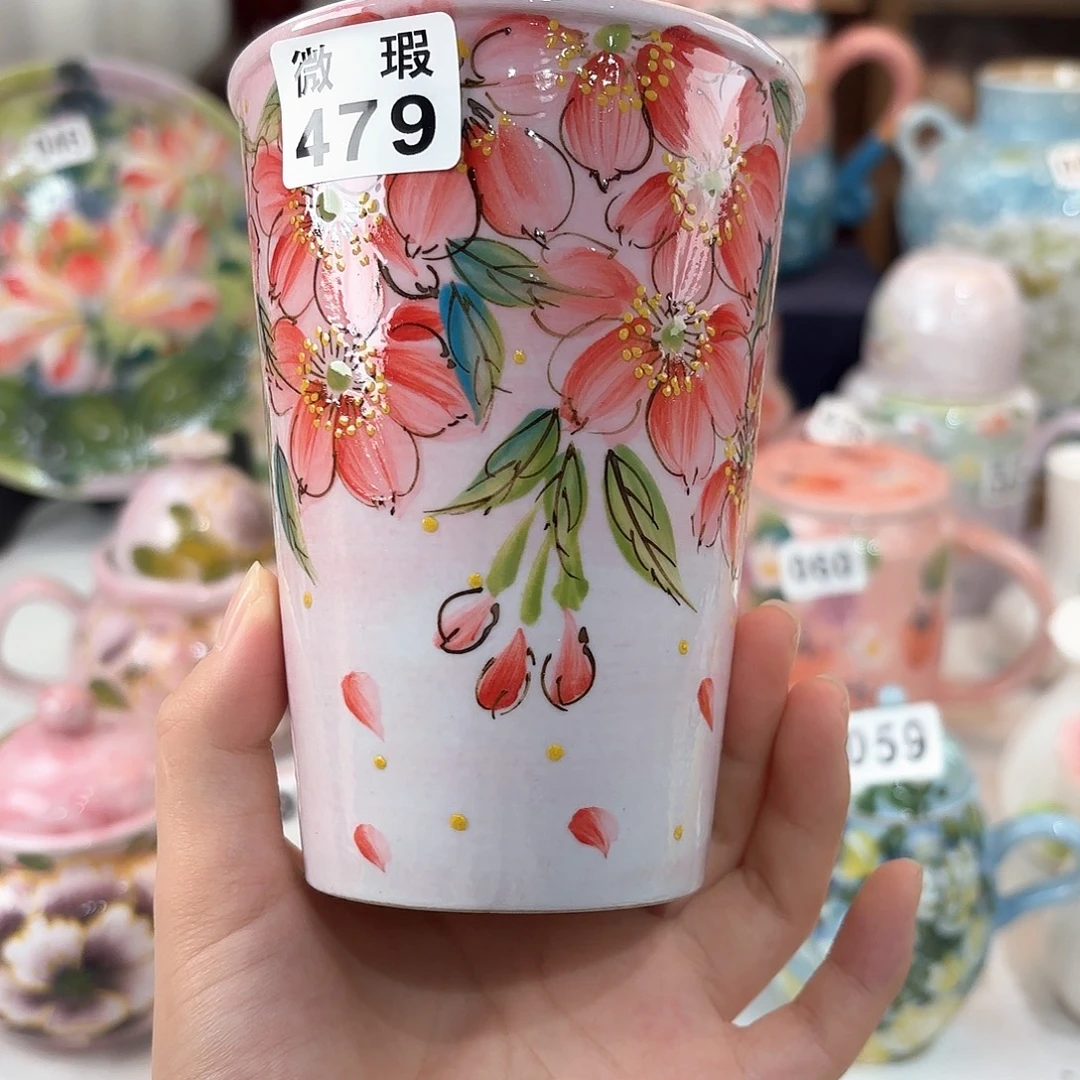 景德镇手绘高温釉下彩陶瓷茶具