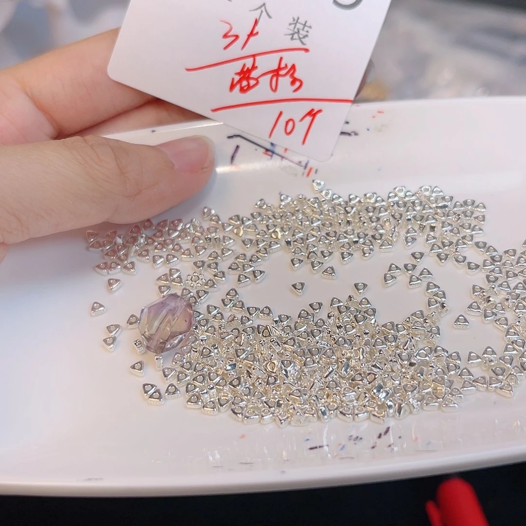 水晶珠宝半成品银S925镶嵌139