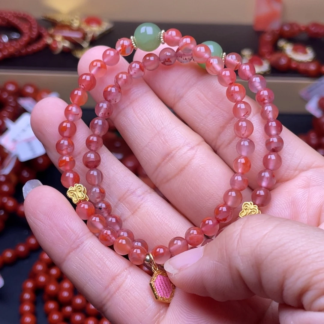 南红玛瑙未镶嵌珠子