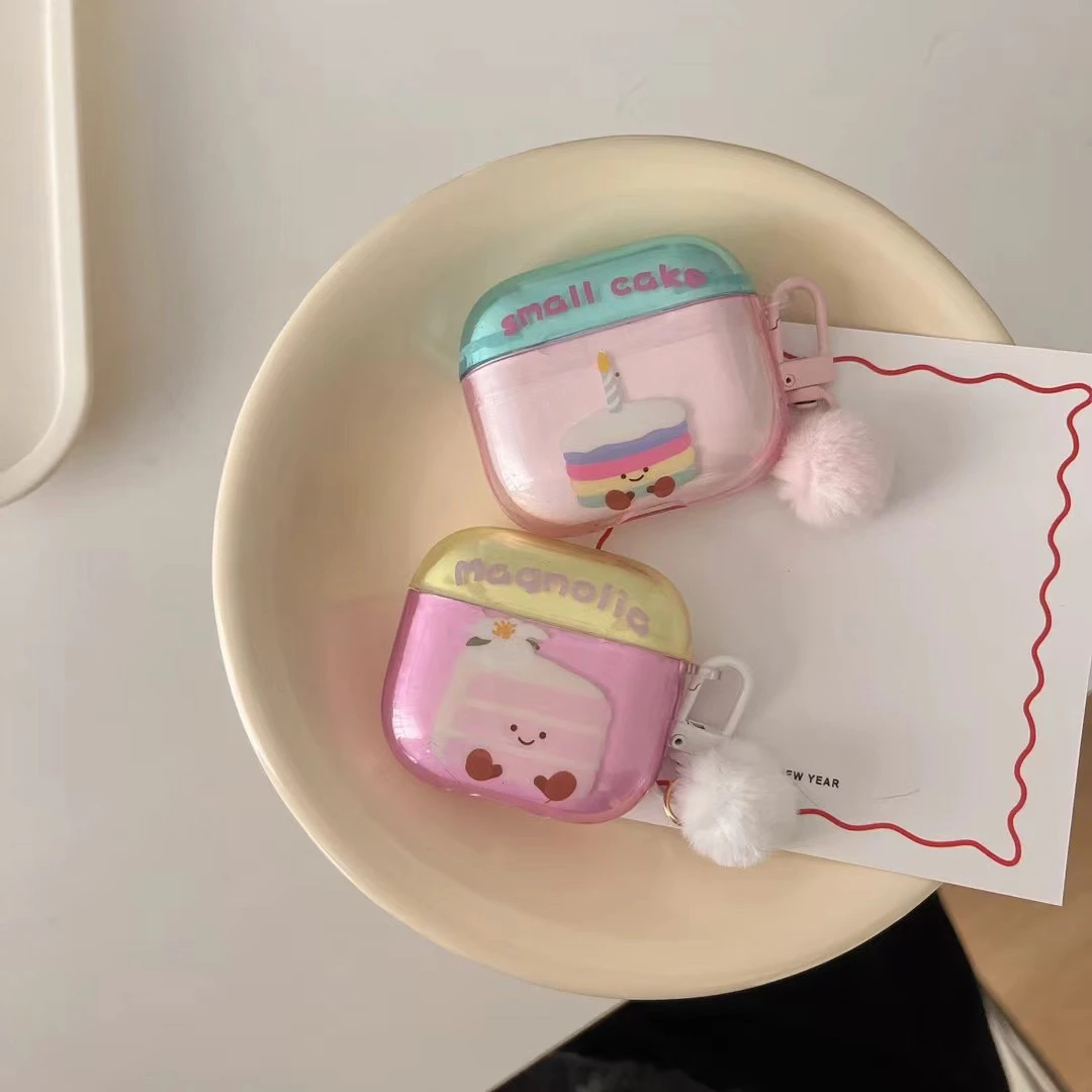 情侣ins可爱卡通甜品Airpodspro2苹果保护套Airpods4代3代耳机套