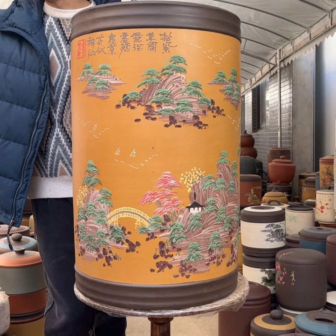 紫砂茶叶罐80 饼茶叶罐