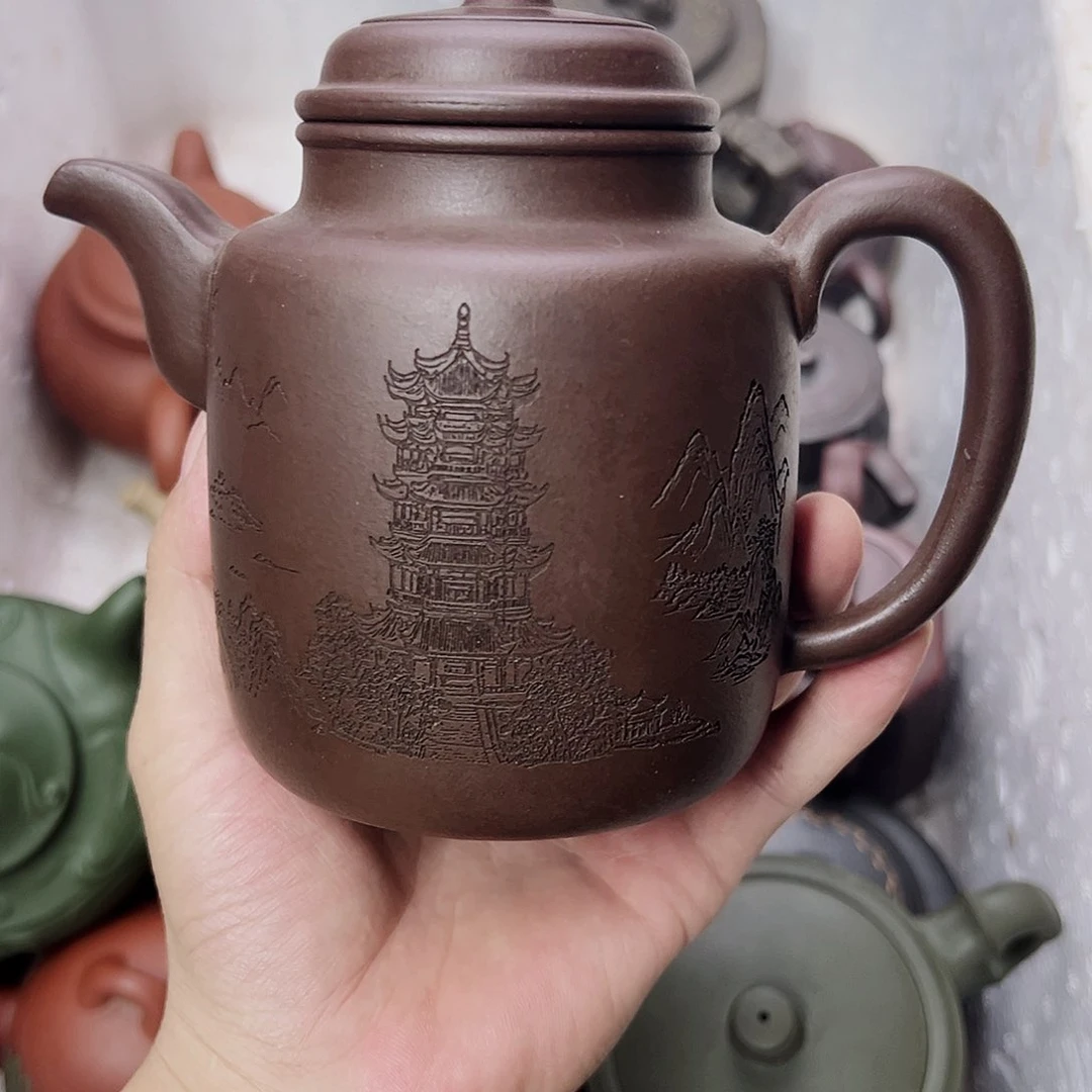 茶壶紫砂宜兴原矿紫砂壶450毫升96