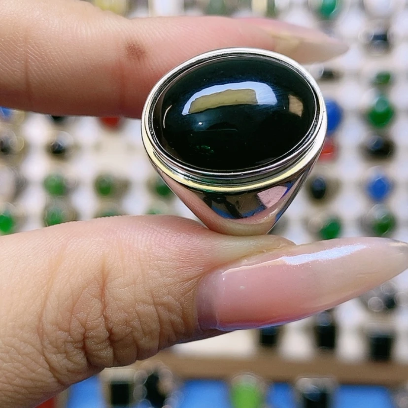 【闪购商品】和田玉戒指银S925镶嵌用****4